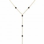 Sotuar Hematite Pendant, 6 mm, Yellow Gold Plating - image-0